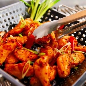 GrillMark Carbon Steel Grill Wok 12in X 12in - Box of 6